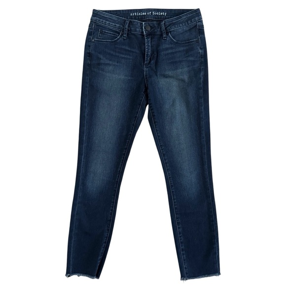 Articles of Society Women's Blue Jeans skinny size 26 denim mid rise #822 - Picture 1 of 11